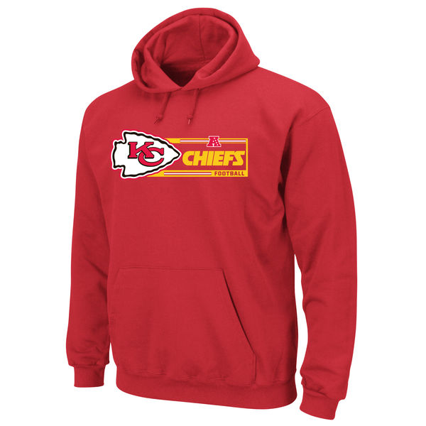 Men Kansas City Chiefs Majestic Critical Victory VII Pullover Hoodie Red